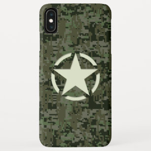 Sterrente Decal Digitaal Camouflage Stijl iPhone XS Max Hoesje
