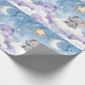 Sterrenterugkerende patroonbehang cadeaupapier (Hoek)