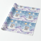Sterrenterugkerende patroonbehang cadeaupapier (Uitgerold)