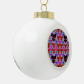 Sterrentulpen Keramische Bal Ornament (Links)
