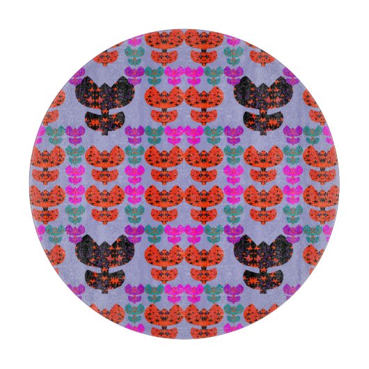 Sterrentulpen Snijplank (Voorkant)