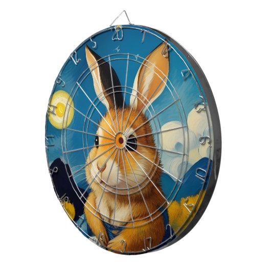 Sterrenveer Bunny Dart Board Dartbord (Voorkant Rechts)