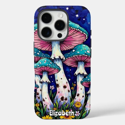 Sterrenverlichte paddenstoelenluifel Case-Mate iPhone case (Achterkant)