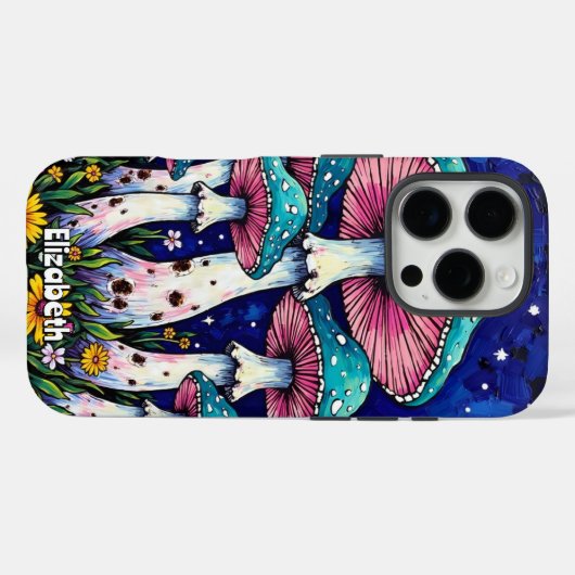 Sterrenverlichte paddenstoelenluifel Case-Mate iPhone case (Achterkant (horizontaal))