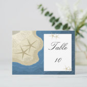 Sterrenvis en Oceaantafel Stoelnummers Kaart (Staand voorkant)