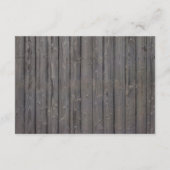 Sterrenvis Houten Achtergrond Strand Bruiloft Rece Informatiekaartje (Achterkant)