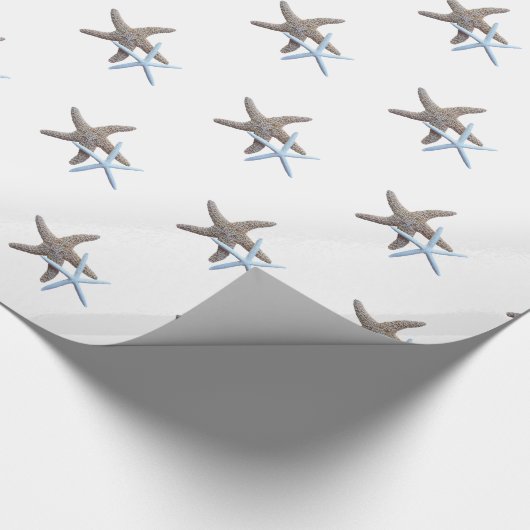 Sterrenvis Koppel Witte Bruiloft Cadeaupapier (Hoek)