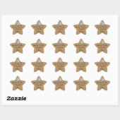 Sterrenvis Liefde in het Zand Typografie Stickers (Vel)