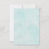 Sterrenvis lint en kant DIY zitplaats RSVP kaart (Achterkant)