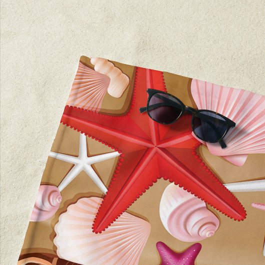 Sterrenvis Schelpen Handdoek