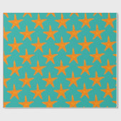Sterrenvis Star Fish Beach Seashell Seashore Zomer Cadeaupapier (Vlak)