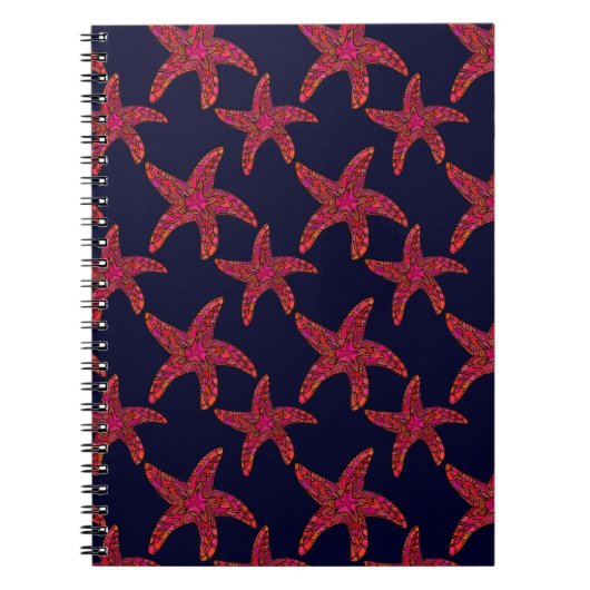 Sterrenvis Stijl Patroon Notitieboek (Voorkant)