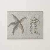 Sterrenvis Strandhuis Zeekust Kust Legpuzzel (Horizontaal)
