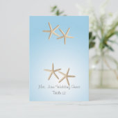 Sterrenvis Trouwplaatskaart Kaart (Staand voorkant)