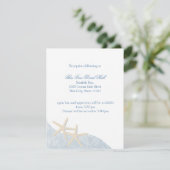 Sterrenvis Trouwreceptie Informatiekaartje (Staand voorkant)