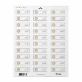 Sterrenvis Zanddollar Strand Adres Envelop Labels (Full Sheet)