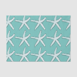 Sterrenvispatroon Strand Nautilus Kust Tealblauw Tissuepapier