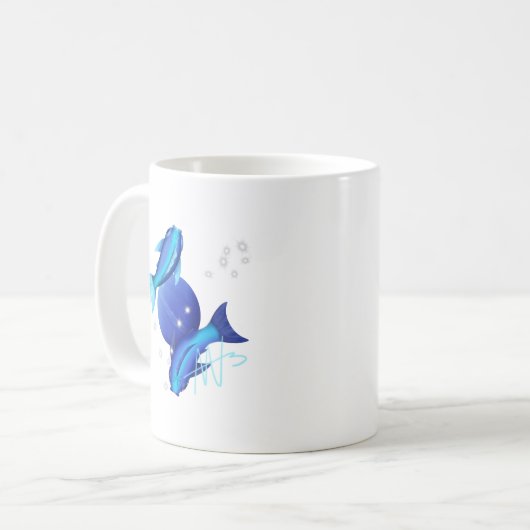 Sterrenvissen Neptunus Zodiac Koffiemok (Voorkant links)