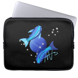 Sterrenvissen Neptunus Zodiac Laptop Sleeve