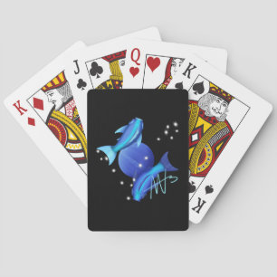 Sterrenvissen Neptunus Zodiac Pokerkaarten