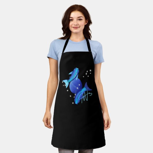 Sterrenvissen Neptunus Zodiac Schort (Gedragen)