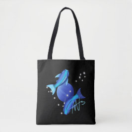 Sterrenvissen Neptunus Zodiac Tote Bag