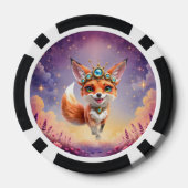 Sterrenvos van de Maanverlichte Weiden.  Poker Chips (Achterkant)