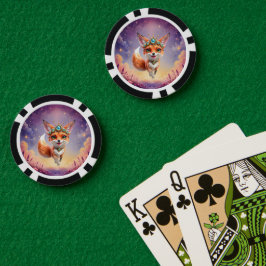 Sterrenvos van de Maanverlichte Weiden. Poker Chips