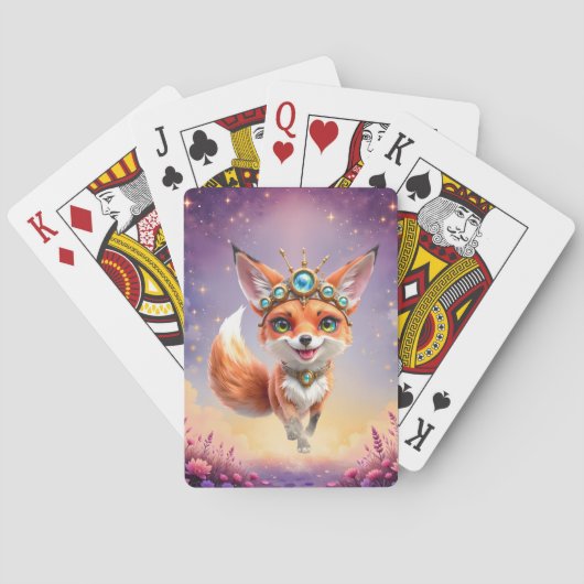 Sterrenvos van de Maanverlichte Weiden. Pokerkaarten (Achterkant)