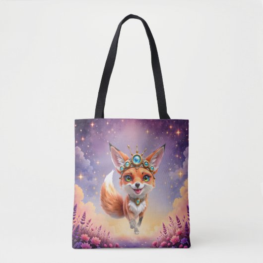 Sterrenvos van de Maanverlichte Weiden. Tote Bag (Voorkant)