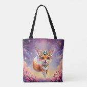 Sterrenvos van de Maanverlichte Weiden. Tote Bag (Achterkant)