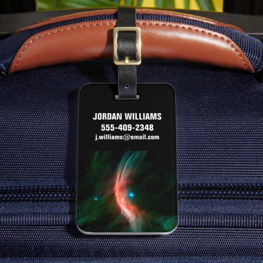 Sterrenwinden stromen uit Zeta Ophiuchi. Bagagelabel (Voorkant Insitu 2)