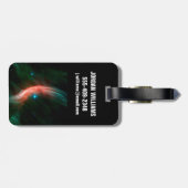 Sterrenwinden stromen uit Zeta Ophiuchi. Bagagelabel (Achterkant horizontaal)