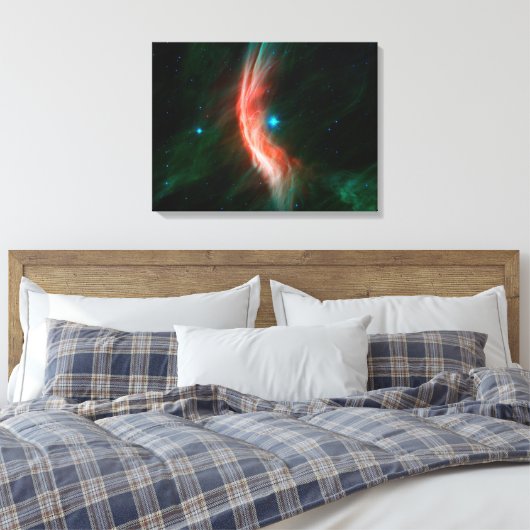 Sterrenwinden stromen uit Zeta Ophiuchi. Canvas Afdruk (Insitu (Slaapkamer))