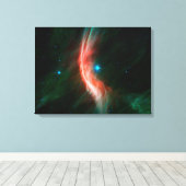 Sterrenwinden stromen uit Zeta Ophiuchi. Canvas Afdruk (Insitu (Houten vloer))