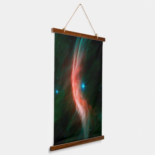 Sterrenwinden stromen uit Zeta Ophiuchi. Hangend Wandkleed (Gebogen)