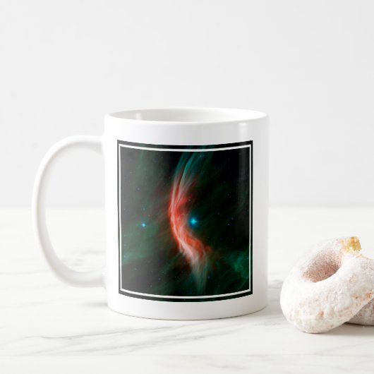 Sterrenwinden stromen uit Zeta Ophiuchi. Koffiemok (Met donut)