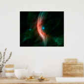 Sterrenwinden stromen uit Zeta Ophiuchi. Poster (Keuken)