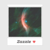 Sterrenwinden stromen uit Zeta Ophiuchi. Sticker (Vel)
