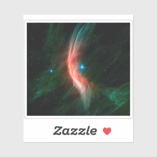Sterrenwinden stromen uit Zeta Ophiuchi. Sticker (Vel)