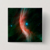 Sterrenwinden stromen uit Zeta Ophiuchi. Vierkante Button 5,1 Cm (Voorkant)