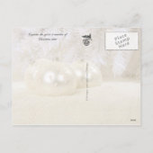 Sterrenwitte kerst feestdagenkaart (Achterkant)