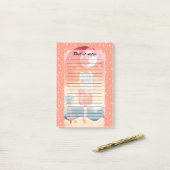 Sterrenzomer tropische nacht post-it® notes (Op bureau)