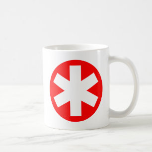 Sterretje — rood koffiemok