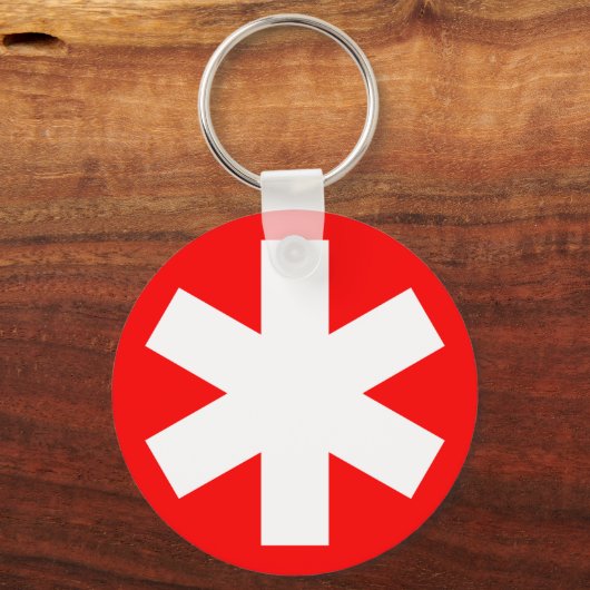 Sterretje — rood sleutelhanger (Voorkant)