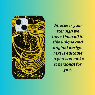 sterretje van Aquarius iPhone 15 Case