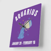 sterretje van Aquarius Vierkante Klok (Hoek)
