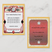 sterretkaart visitekaartje (Voorkant / Achterkant)