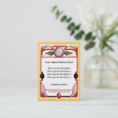 sterretkaart visitekaartje (Staand voorkant)