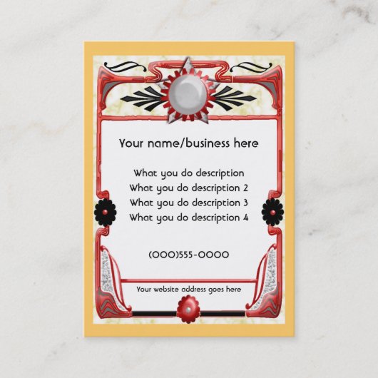 sterretkaart visitekaartje (Voorkant)